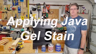 How to apply java gel stain to refinish a nightstand [upl. by Nitsreik]