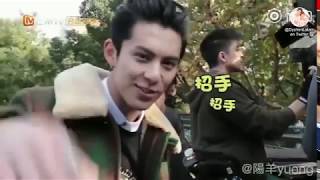 SUB ESPAÑOL Dylan Wang y Shen Yue  Escena del puente en Meteor Garden BTS [upl. by Enirod825]