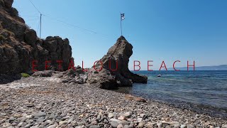 Secrets of Eftalou Beach Exposed Lesvos Greece in 4k [upl. by Eillam]