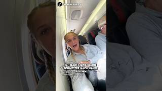 Bruder fliegt seine kleine Schwester zurück nach Hause shorts [upl. by Dearborn]