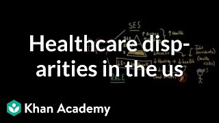 Health and healthcare disparities in the US  Social Inequality  MCAT  Khan Academy [upl. by Asaert]