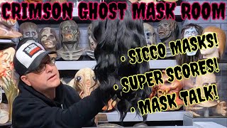 Crimson Ghost Mask Room  Amazing New Scores DEATH STUDIOS • SICCO HORROR MASKS • MASK TALK [upl. by Aba]