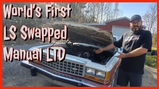 The Worlds First LS SWAPPED MANUAL 1983 LTD Crown Victoria [upl. by Liddie]