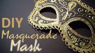 DIY Masquerade Mask from scratch [upl. by Myrle42]