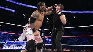 The Usos vs Dean Ambrose amp Seth Rollins  SmackDown Nov 1 2013 [upl. by Neelyaj747]