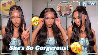 13x6 BIG Lace Frontal Wig Review✨26Inch Long Hair Install amp Bouncy Body Wave Curls FtUlaHair [upl. by Nylzaj]