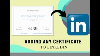 How to add  upload ANY certificate to LINKEDIN 2020 [upl. by Niveb694]