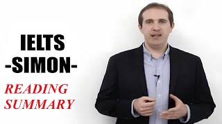 IELTS Simon  Reading Summary Lesson [upl. by Augusto]