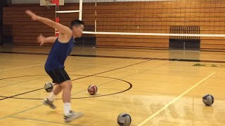 Improve Spiking TIMING part 12  How to SPIKE a Volleyball Tutorial [upl. by Atikihc]