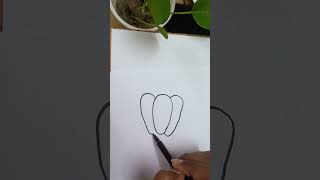 How to draw capsicumbell pepper step by step  easy capsicum drawing  vegetable drawing [upl. by Yemrots451]