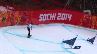 Womens Para  Snowboard Cross Run 1  Snowboarding  Sochi 2014 Winter Paralympic Games [upl. by Ullyot]