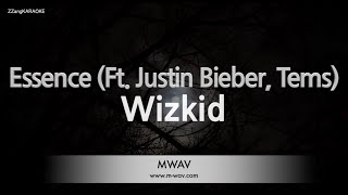 WizkidEssence Ft Justin Bieber Tems Karaoke Version [upl. by Oona]