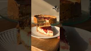 TARTA DE RICOTA SALUDABLE🍓 Una pavada de hacer y posta queda muy buena shorts [upl. by Eecyac]