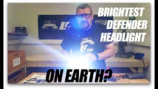 FIRST LOOK  LYNX HALO LED headlight for Defender [upl. by Kcerred]