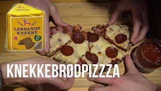 TEST Knekkebrødpizza med Leksands Knekke Godt Stekt [upl. by Eidok]