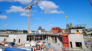 Construction de la Bibliothèque Alexis de Tocqueville en TimeLapse [upl. by Yart]