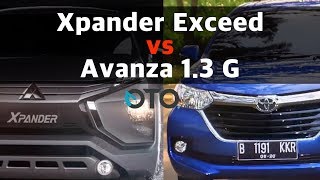 Mitsubishi Xpander Exceed vs Toyota Avanza 13 G  Review  OTOcom [upl. by Ogata447]