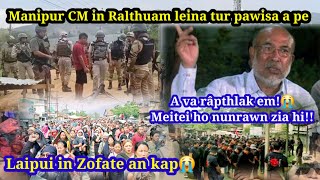 Laipuiin Zofate an kap😭Biren singh an ralthuam leina pawisa a pe  Ground report kimchang [upl. by Nodarb]