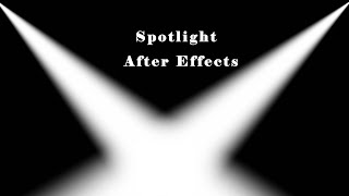 Spotlight Effect  No Plugin  After Effects Tutorial [upl. by Unity378]