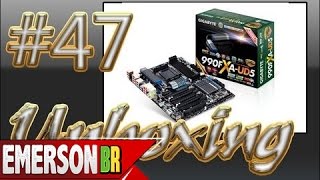 047 Unboxing  Placa mãe GigaByte GA990FXAUD5  ATX  AM3  AMD 990FX  AMD SB950 PTBR [upl. by Hastie183]