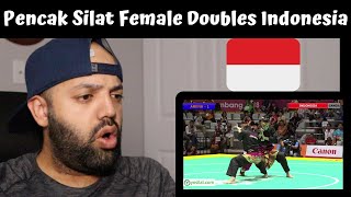 Pencak Silat Artistic Female Doubles Indonesian Finals  Reaction BEST REACTION [upl. by Suoirred]