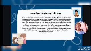 Video opinion about Reactive Attachment disorder name Keisy Toribio Section 46 [upl. by Coleville]