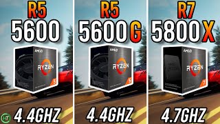 Ryzen 5 5600 vs Ryzen 5 5600X vs Ryzen 7 5800X [upl. by Hamian]