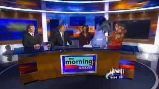 Tampa Bay Rays mascot Surprises local anchor [upl. by Gildus]