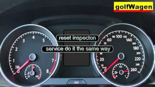 VW Golf 7 service inspection oil reset  VW Golf Sportsvan service reset [upl. by Wendy]