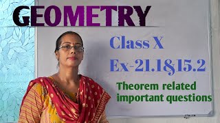 GEOMETRY CLASS 10WBBSE THEOREM RELATED IMPORTANT SUMS [upl. by Clawson623]