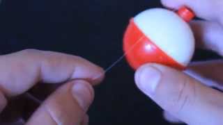 How to SetupRigTie a Fishing Bobber or Float Quick And Easy [upl. by Edmondo982]