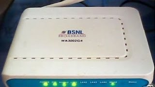 How to Configure BSNL Utstarcom Modem Model WA3002G4 [upl. by Gokey492]