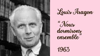 INOUBLIABLE poème de Louis Aragon… [upl. by Andreana]