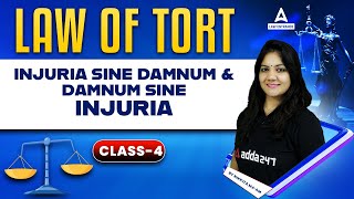 Law of Torts  Injuria Sine Damnum  Damnum Sine Injuria  Law With Nikkita Mam  CLASS 4 [upl. by Geller105]