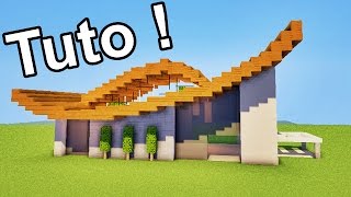 COMMENT FAIRE MAISON MODERNE ULTRA DESIGN MINECRAFT  TUTO [upl. by Wheeler]