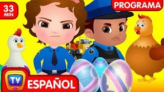 Las Súper Gallinas Colección  Ep 9  ChuChu TV Huevos sorpresas de Policías [upl. by Colp355]