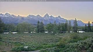 Teton Time Lapse of sunset viewed from Dornans on June 24 2024 [upl. by Zelig983]