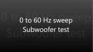 060Hz bass sweep subwoofer test see description [upl. by Ahsakal]