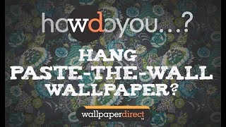 How to hang paste the wall wallpaper [upl. by Brana]