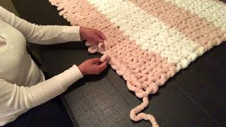 How to hand knit a blanket [upl. by Gillian]