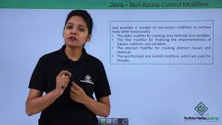 Java  Non Access Modifiers [upl. by Eilegna634]