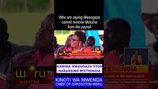 Kawira Mwangaza leave Mutuma MEthingia alone infact you are the one who should be out of office [upl. by Ane]