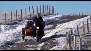 Hivernale  sidecar Oural sur la route des Millevaches 2010 [upl. by Arvid418]