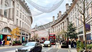 London Walking Tour 2024 🇬🇧 Central London in November Christmas Buzz 🇬🇧 4K Virtual Walking Tour [upl. by Chancellor]