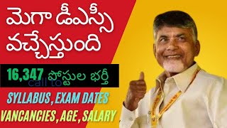 AP Mega DSC 2024 Notification Released 16347 Teacher Vacancies  Eligibility Application Details [upl. by Zerat]