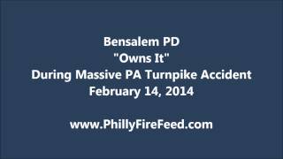 Bensalem EMS quotOwn Itquot during a massive accident on the PA Turnpike [upl. by Sexton]