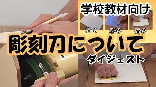 彫刻刀について～ダイジェスト版 木版画の作り方と彫刻刀の研ぎ方～ [upl. by Guise]