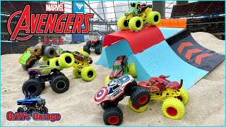 Marvel Avengers Monster Trucks  Zombie Pirates Curse and the Zombie Army [upl. by Pirri]