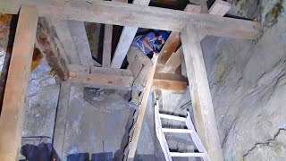 Maze Of Sketchy Ladders And Platforms In Abandoned Gold Mine [upl. by Nilrak86]