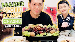 BEST BRAISED PORK FEETRAMEN  CHASHU  MUKBANG  JAPANESE FOODS [upl. by Meesan894]